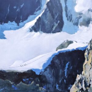 Peinture du Glacier Blanc par Ben Vignot