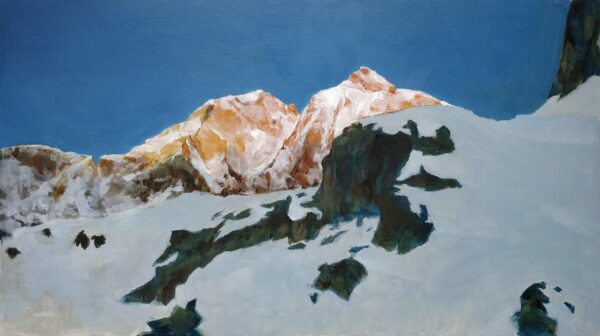 Peinture du Pic de Neige Cordier dans les Ecrins par Benoit Vignot